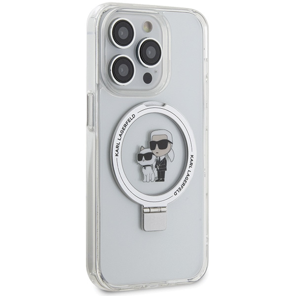 iTok webáruház - Karl Lagerfeld Karl Lagerfeld KLHMP15XHMRSKCH tok iPhone 15 Pro Max 6,7 hüvelykhez – Ring Stand Karl&Choupette MagSafe, fehér 4 Karl Lagerfeld KLHMP15XHMRSKCH iPhone 15 Pro Max 6.7" white/white hardcase Ring Stand Karl&Choupette MagSafe