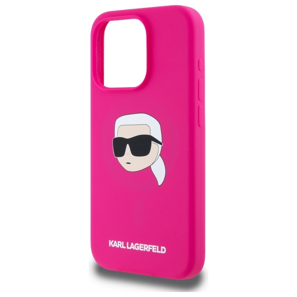 iTok webáruház - Karl Lagerfeld Karl Lagerfeld KLHMP15XSKHPPLF tok iPhone 15 Pro Max 6,7 hüvelykhez, fukszia 6 Karl Lagerfeld KLHMP15XSKHPPLF iPhone 15 Pro Max 6.7" fuchsia/fuschia hardcase Silicone Karl Head Print MagSafe