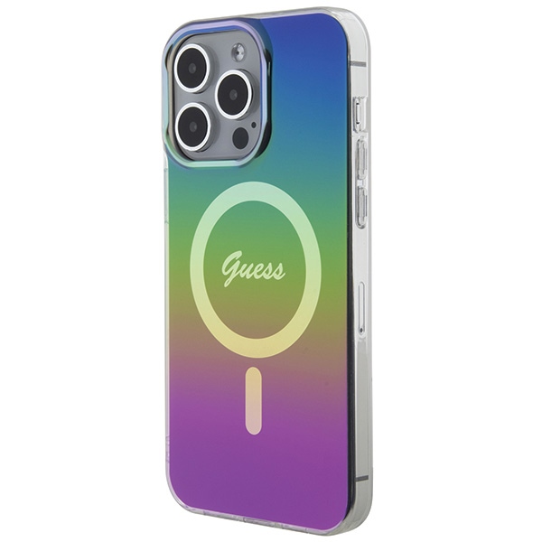 iTok webáruház - Guess Guess IML Iridescent MagSafe tok iPhone 15 Pro Max készülékhez (többszínű) 2 Guess IML Iridescent MagSafe case for iPhone 15 Pro Max 6.7" (többszínű)