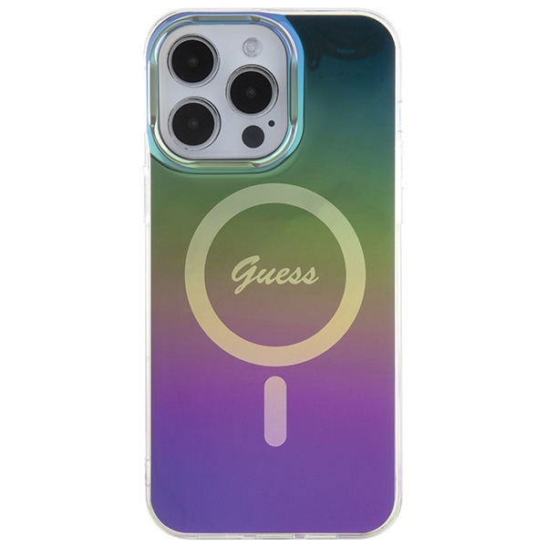 iTok webáruház - Guess Guess IML Iridescent MagSafe tok iPhone 15 Pro Max készülékhez (többszínű) 3 Guess IML Iridescent MagSafe case for iPhone 15 Pro Max 6.7" (többszínű)