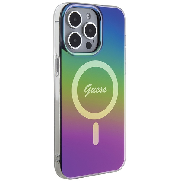 iTok webáruház - Guess Guess IML Iridescent MagSafe tok iPhone 15 Pro Max készülékhez (többszínű) 4 Guess IML Iridescent MagSafe case for iPhone 15 Pro Max 6.7" (többszínű)