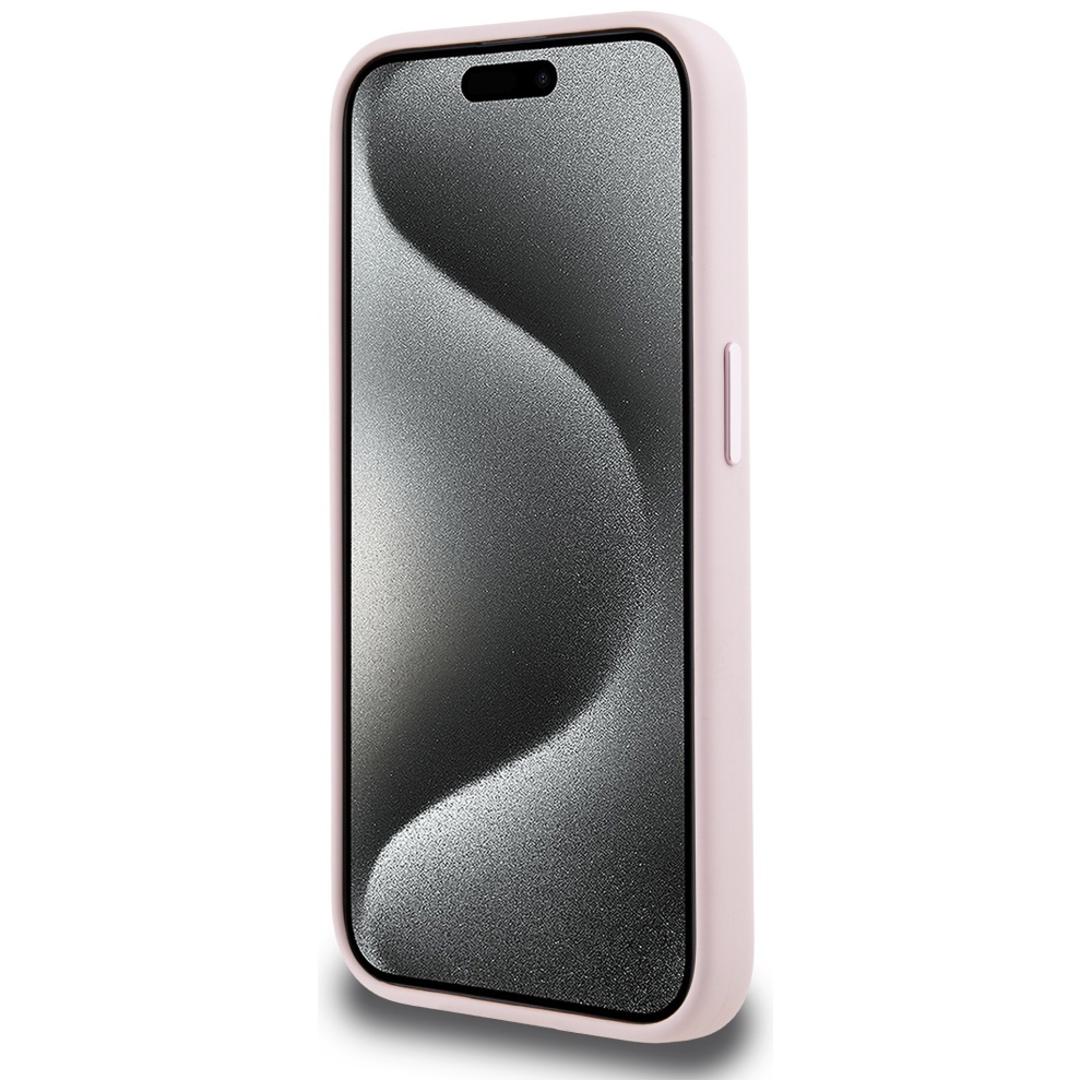 iTok webáruház - Karl Lagerfeld Karl Lagerfeld Silicone Shadow Metal Initial MagSafe tok iPhone 15 Pro Max készülékhez – rózsaszín 5 Karl Lagerfeld Silicone Shadow Metal Initial MagSafe Case for iPhone 15 Pro Max Pink