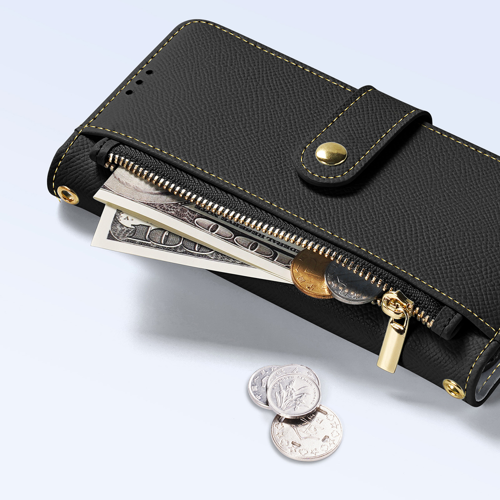 iTok webáruház - Dux Ducis Dux Ducis Lawa bőr tok iPhone 15 Pro Max készülékhez (fekete) 6 Dux Ducis Lawa Leather Case for iPhone 15 Pro Max (fekete)