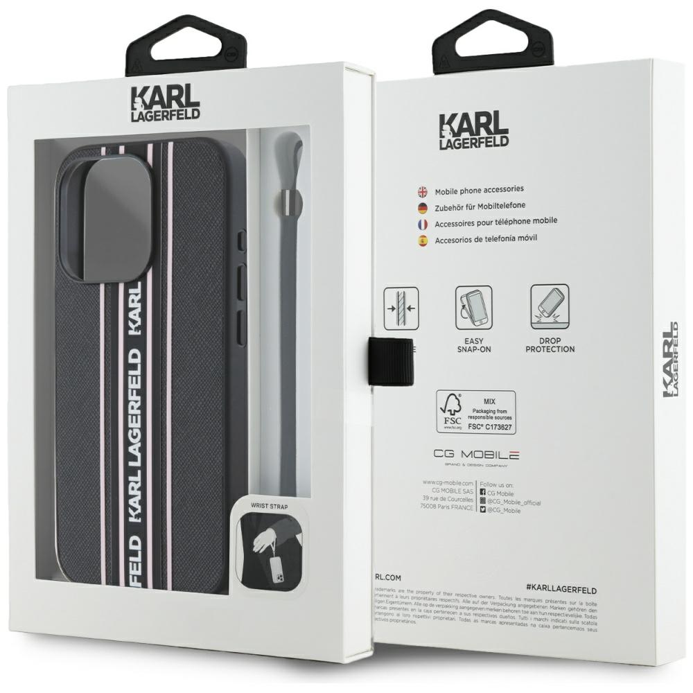 iTok webáruház - Karl Lagerfeld Karl Lagerfeld Saffiano Athleisure Stripes Cord tok iPhone 15 Pro Max készülékhez (rózsaszín) 7 Karl Lagerfeld Saffiano Athleisure Stripes Cord iPhone 15 Pro Max Case (rózsaszín)