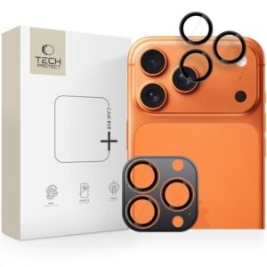 Tech-Protect Camring Fit+ kameravédő iPhone 14 Pro / Max, 15 Pro / Max, 16 Pro / Max, 17 Pro / Max készülékekhez (fekete)
