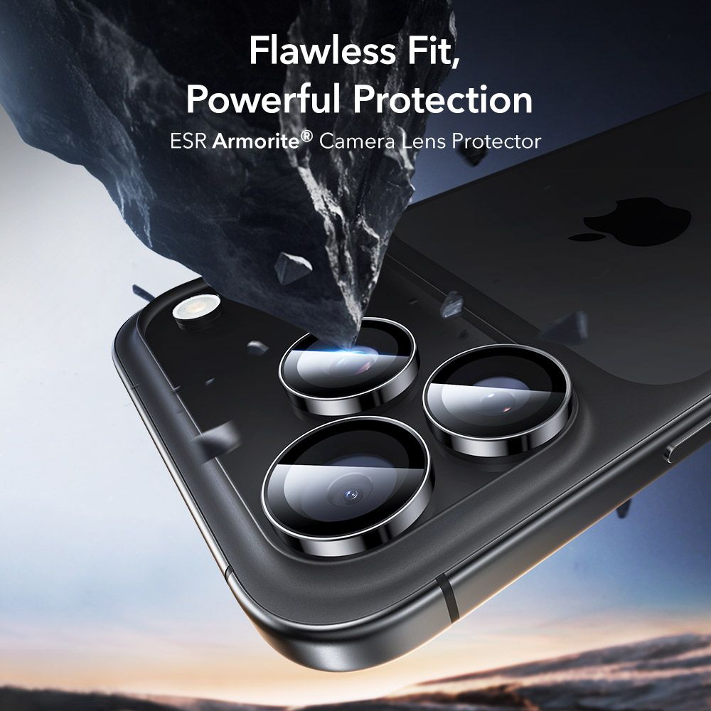 iTok webáruház - ESR ESR Armorite kameravédő iPhone 14 Pro / Pro Max / 15 Pro / Pro Max / 16 Pro / Pro Max / 17 Pro / Pro Max készülékekhez (fekete) 3 ESR Armorite Camera Protector for iPhone 14 Pro / Pro Max / 15 Pro / Pro Max / 16 Pro / Pro Max / 17 Pro / Pro Max (fekete)
