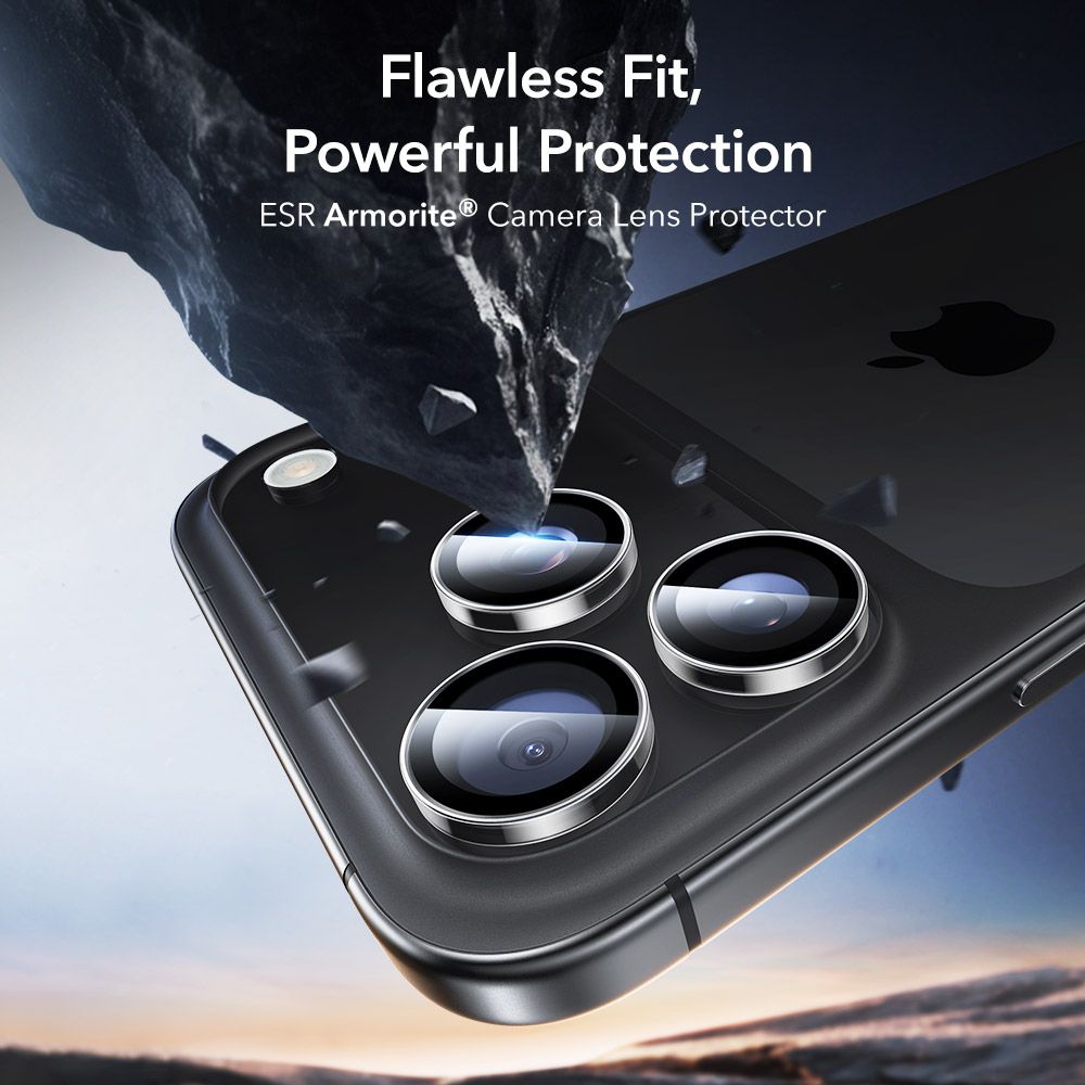 iTok webáruház - ESR ESR Armorite kameravédő üveg iPhone 14 Pro / Pro Max, 15 Pro / Pro Max, 16 Pro / Pro Max, 17 Pro / Pro Max készülékekhez (átlátszó) 3 ESR Armorite Camera Protector for iPhone 14 Pro / Pro Max / 15 Pro / Pro Max / 16 Pro / Pro Max / 17 Pro / Pro Max (átlátszó)