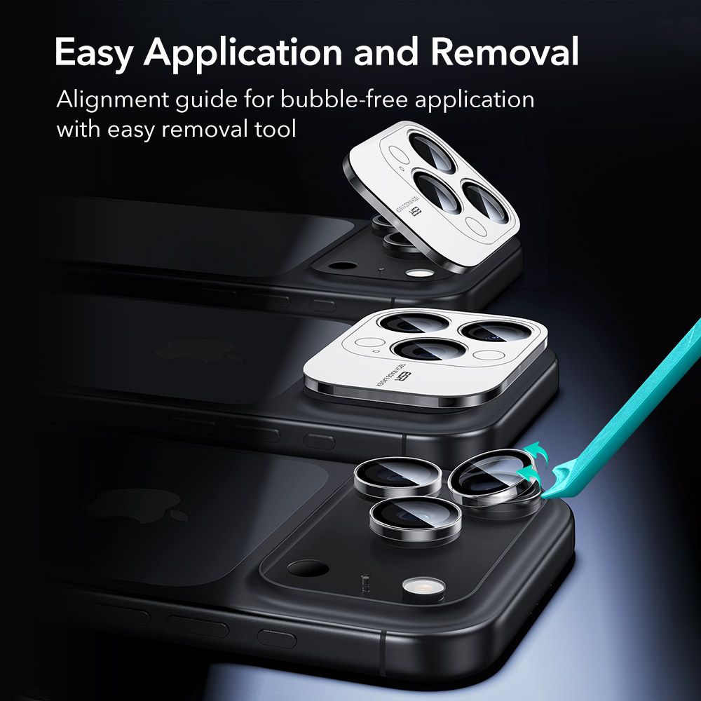 iTok webáruház - ESR ESR Armorite kameravédő üveg iPhone 14 Pro / Pro Max, 15 Pro / Pro Max, 16 Pro / Pro Max, 17 Pro / Pro Max készülékekhez (átlátszó) 8 ESR Armorite Camera Protector for iPhone 14 Pro / Pro Max / 15 Pro / Pro Max / 16 Pro / Pro Max / 17 Pro / Pro Max (átlátszó)