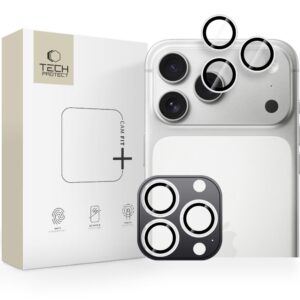 Tech-Protect Camring Fit+ kameravédő iPhone 14 Pro / Max, 15 Pro / Max, 16 Pro / Max és 17 Pro / Max készülékhez (ezüst)