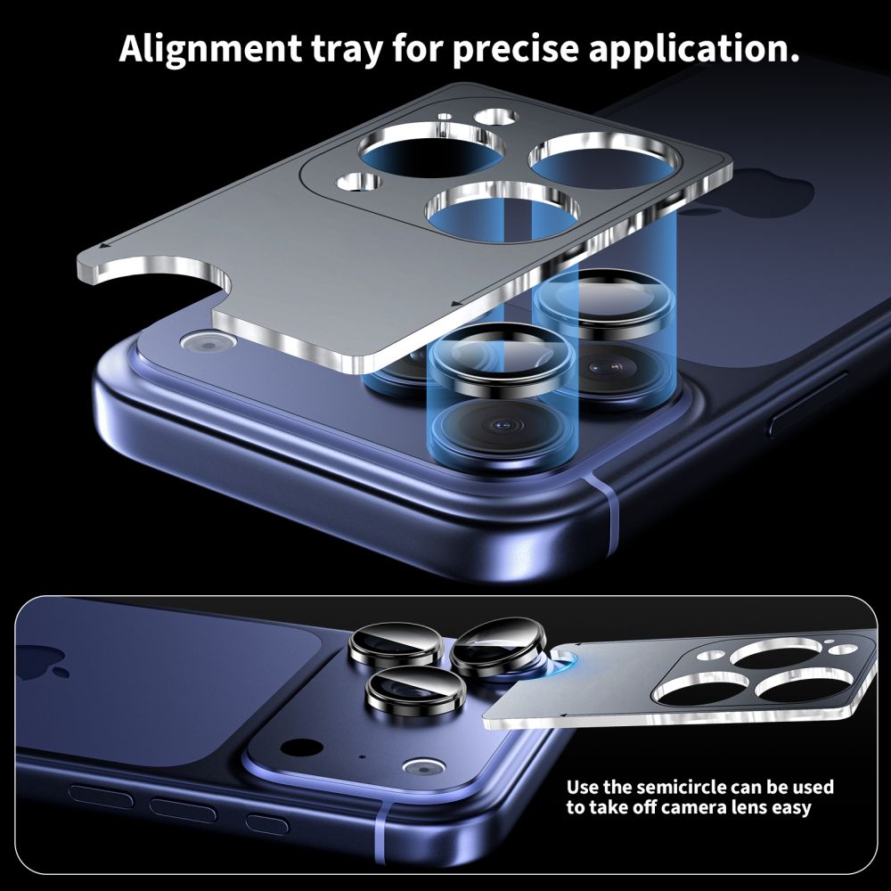 iTok webáruház - Tech-Protect Tech-Protect Camring Fit+ kameravédő iPhone 14 Pro / Max, 15 Pro / Max, 16 Pro / Max és 17 Pro / Max készülékhez (ezüst) 5 Tech-Protect Camring Fit+ Camera Cover for iPhone 14 Pro / Max / 15 Pro / Max / 16 Pro / Max / 17 Pro / Max (ezüst)