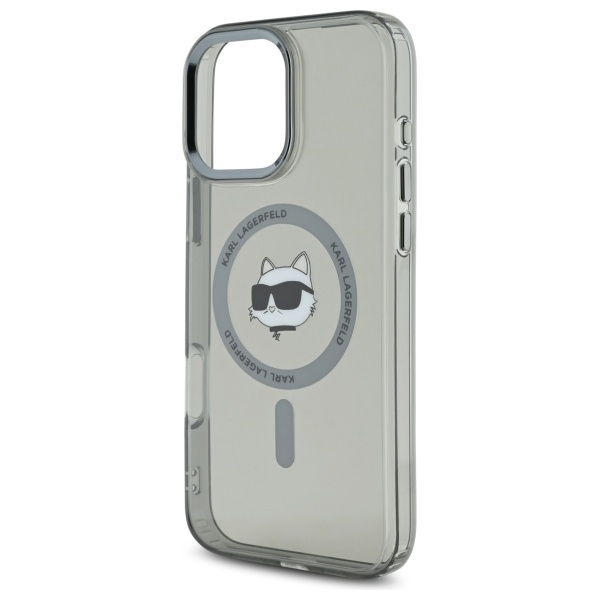 iTok webáruház - Karl Lagerfeld Karl Lagerfeld IML Metal Choupette Head MagSafe tok iPhone 16 Pro Max készülékhez (fekete) 6 Karl Lagerfeld IML Metal Choupette Head MagSafe Case for iPhone 16 Pro Max (fekete)