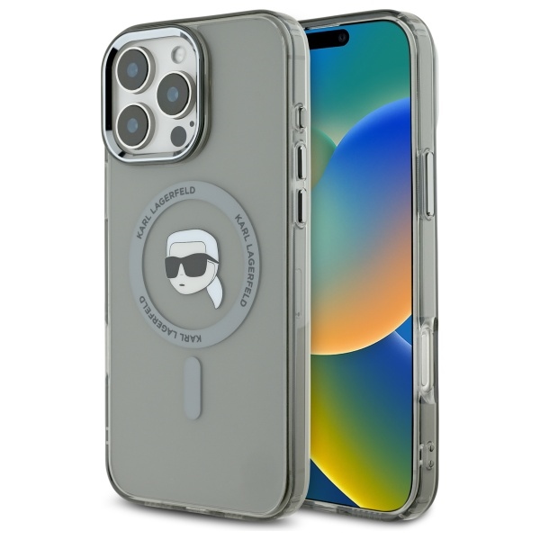 iTok webáruház - Karl Lagerfeld Karl Lagerfeld IML Metal Karl Head MagSafe tok iPhone 16 Pro Max készülékhez (fekete) 1 Karl Lagerfeld IML Metal Karl Head MagSafe Case for iPhone 16 Pro Max (fekete)