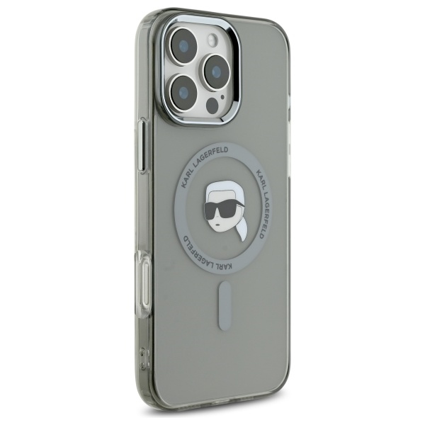 iTok webáruház - Karl Lagerfeld Karl Lagerfeld IML Metal Karl Head MagSafe tok iPhone 16 Pro Max készülékhez (fekete) 4 Karl Lagerfeld IML Metal Karl Head MagSafe Case for iPhone 16 Pro Max (fekete)