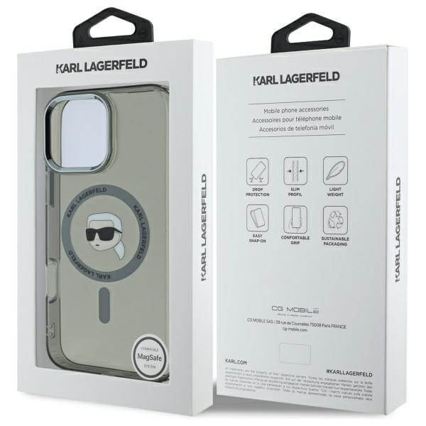 iTok webáruház - Karl Lagerfeld Karl Lagerfeld IML Metal Karl Head MagSafe tok iPhone 16 Pro Max készülékhez (fekete) 8 Karl Lagerfeld IML Metal Karl Head MagSafe Case for iPhone 16 Pro Max (fekete)