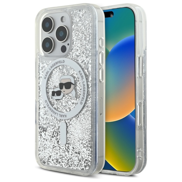 iTok webáruház - Karl Lagerfeld Karl Lagerfeld Liquid Glitter Karl & Choupette Head MagSafe tok iPhone 16 Pro Max készülékhez (átlátszó) 1 Karl Lagerfeld Liquid Glitter Karl & Choupette Head Magsafe Case for iPhone 16 Pro Max (átlátszó)