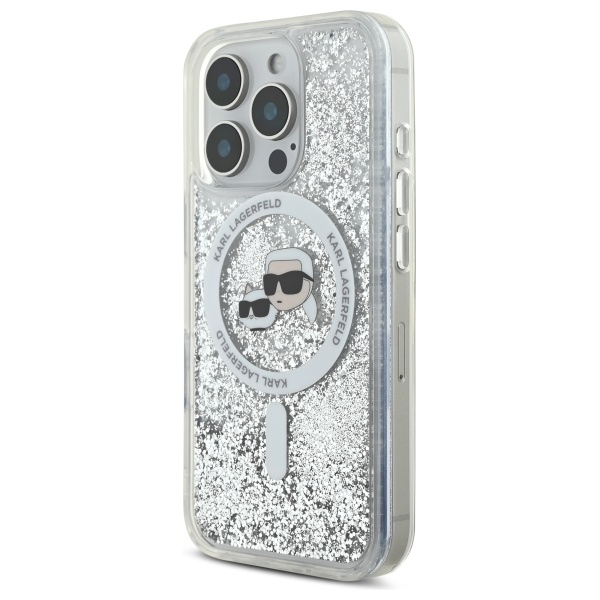 iTok webáruház - Karl Lagerfeld Karl Lagerfeld Liquid Glitter Karl & Choupette Head MagSafe tok iPhone 16 Pro Max készülékhez (átlátszó) 2 Karl Lagerfeld Liquid Glitter Karl & Choupette Head Magsafe Case for iPhone 16 Pro Max (átlátszó)