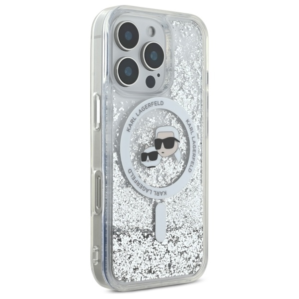 iTok webáruház - Karl Lagerfeld Karl Lagerfeld Liquid Glitter Karl & Choupette Head MagSafe tok iPhone 16 Pro Max készülékhez (átlátszó) 4 Karl Lagerfeld Liquid Glitter Karl & Choupette Head Magsafe Case for iPhone 16 Pro Max (átlátszó)