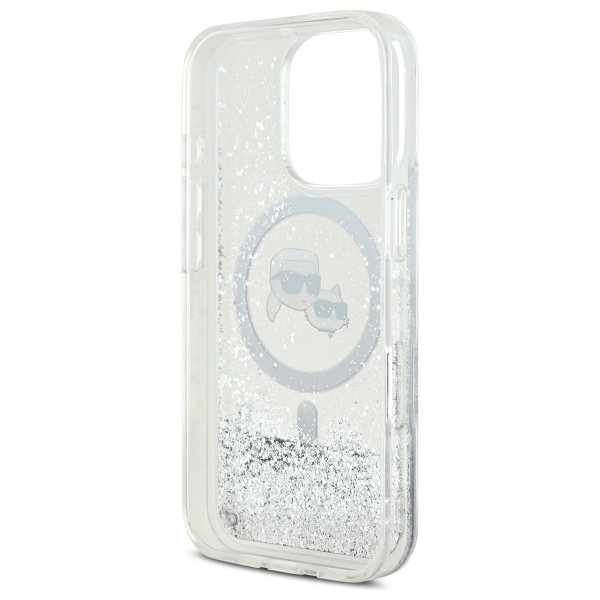 iTok webáruház - Karl Lagerfeld Karl Lagerfeld Liquid Glitter Karl & Choupette Head MagSafe tok iPhone 16 Pro Max készülékhez (átlátszó) 7 Karl Lagerfeld Liquid Glitter Karl & Choupette Head Magsafe Case for iPhone 16 Pro Max (átlátszó)