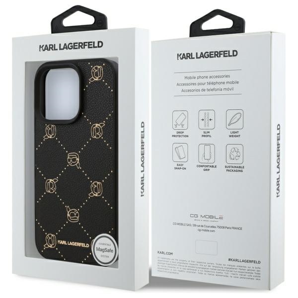 iTok webáruház - Karl Lagerfeld Karl Lagerfeld Magsafe Karl Head tok iPhone 16 Pro Max készülékhez (fekete) 8 Karl Lagerfeld Magsafe Karl Head Case for iPhone 16 Pro Max (fekete)