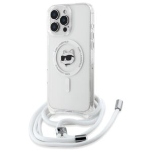 Karl Lagerfeld IML Choupette Head & Cord MagSafe tok iPhone 16 Pro Max (átlátszó)
