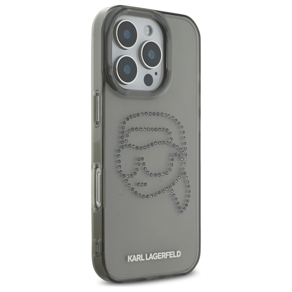 iTok webáruház - Karl Lagerfeld Karl Lagerfeld KLHCP16XHKHDCELK tok iPhone 16 Pro Max 6,9" készülékhez 4 Karl Lagerfeld KLHCP16XHKHDCELK iPhone 16 Pro Max 6.9" black/black hardcase IML Rhinestones Karl Head