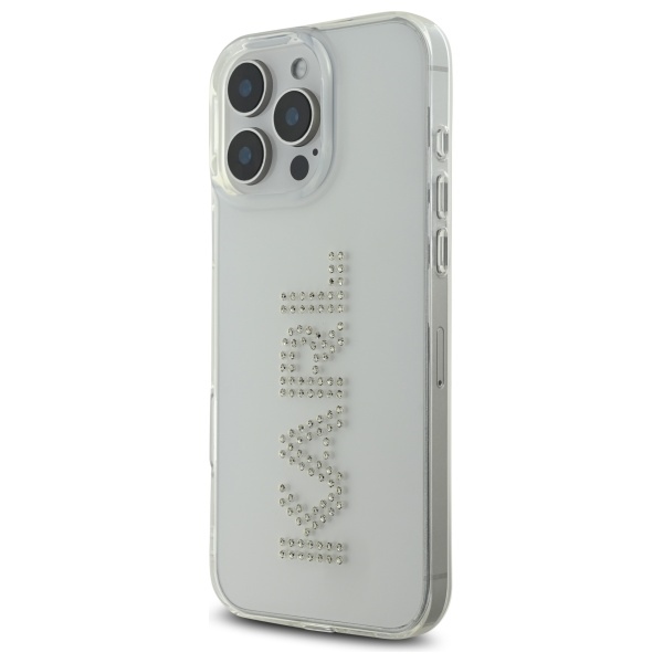 iTok webáruház - Karl Lagerfeld Karl Lagerfeld KLHCP16XHKLSTDCT tok iPhone 16 Pro Max készülékhez 2 Karl Lagerfeld KLHCP16XHKLSTDCT iPhone 16 Pro Max 6.9" Clear Hard Case IML Rhinestones Logo