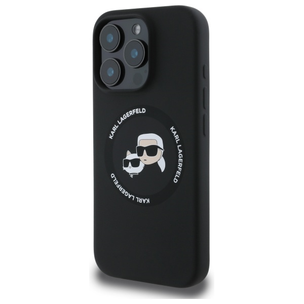 iTok webáruház - Karl Lagerfeld Karl Lagerfeld KLHMP16XSKCHTCK tok iPhone 16 Pro Max 6,9" készülékhez – Silicone Karl&Choupette Heads MagSafe, fekete 2 Karl Lagerfeld KLHMP16XSKCHTCK iPhone 16 Pro Max 6.9" black/black hardcase Silicone Karl&Choupette Heads MagSafe