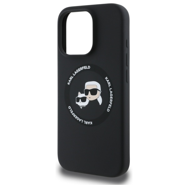 iTok webáruház - Karl Lagerfeld Karl Lagerfeld KLHMP16XSKCHTCK tok iPhone 16 Pro Max 6,9" készülékhez – Silicone Karl&Choupette Heads MagSafe, fekete 6 Karl Lagerfeld KLHMP16XSKCHTCK iPhone 16 Pro Max 6.9" black/black hardcase Silicone Karl&Choupette Heads MagSafe