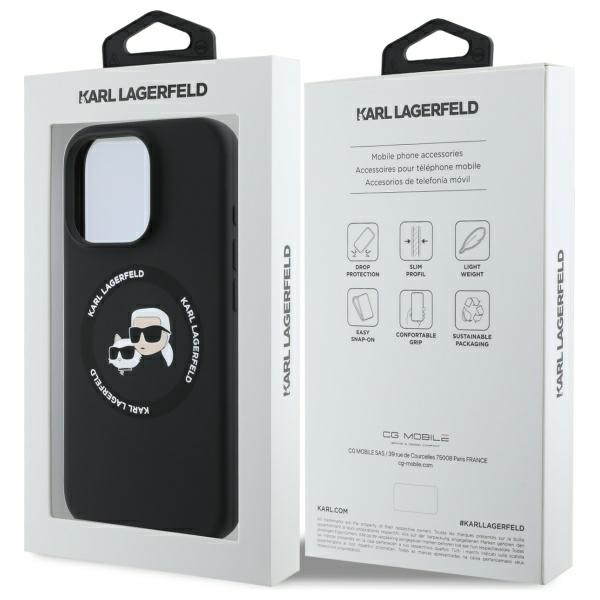 iTok webáruház - Karl Lagerfeld Karl Lagerfeld KLHMP16XSKCHTCK tok iPhone 16 Pro Max 6,9" készülékhez – Silicone Karl&Choupette Heads MagSafe, fekete 8 Karl Lagerfeld KLHMP16XSKCHTCK iPhone 16 Pro Max 6.9" black/black hardcase Silicone Karl&Choupette Heads MagSafe