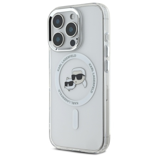 iTok webáruház - Karl Lagerfeld Karl Lagerfeld IML Metal Karl&Choupette Head MagSafe tok iPhone 16 Pro Max készülékhez (fehér) 2 Karl Lagerfeld IML Metal Karl&Choupette Head MagSafe Case for iPhone 16 Pro Max (fehér)