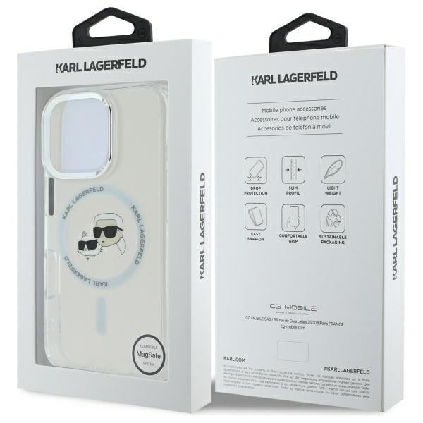 iTok webáruház - Karl Lagerfeld Karl Lagerfeld IML Metal Karl&Choupette Head MagSafe tok iPhone 16 Pro Max készülékhez (fehér) 8 Karl Lagerfeld IML Metal Karl&Choupette Head MagSafe Case for iPhone 16 Pro Max (fehér)