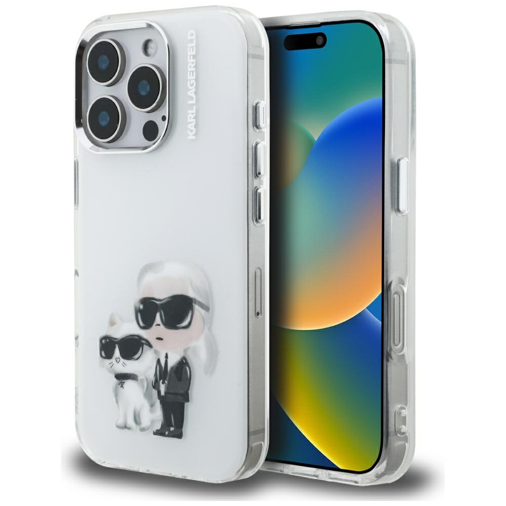iTok webáruház - Karl Lagerfeld Karl Lagerfeld IML Aquarelle Karl & Choupette & Logo tok iPhone 16 Pro Max készülékhez (fehér) 1 Karl Lagerfeld IML Aquarelle Karl & Choupette & Logo Case for iPhone 16 Pro Max (fehér)