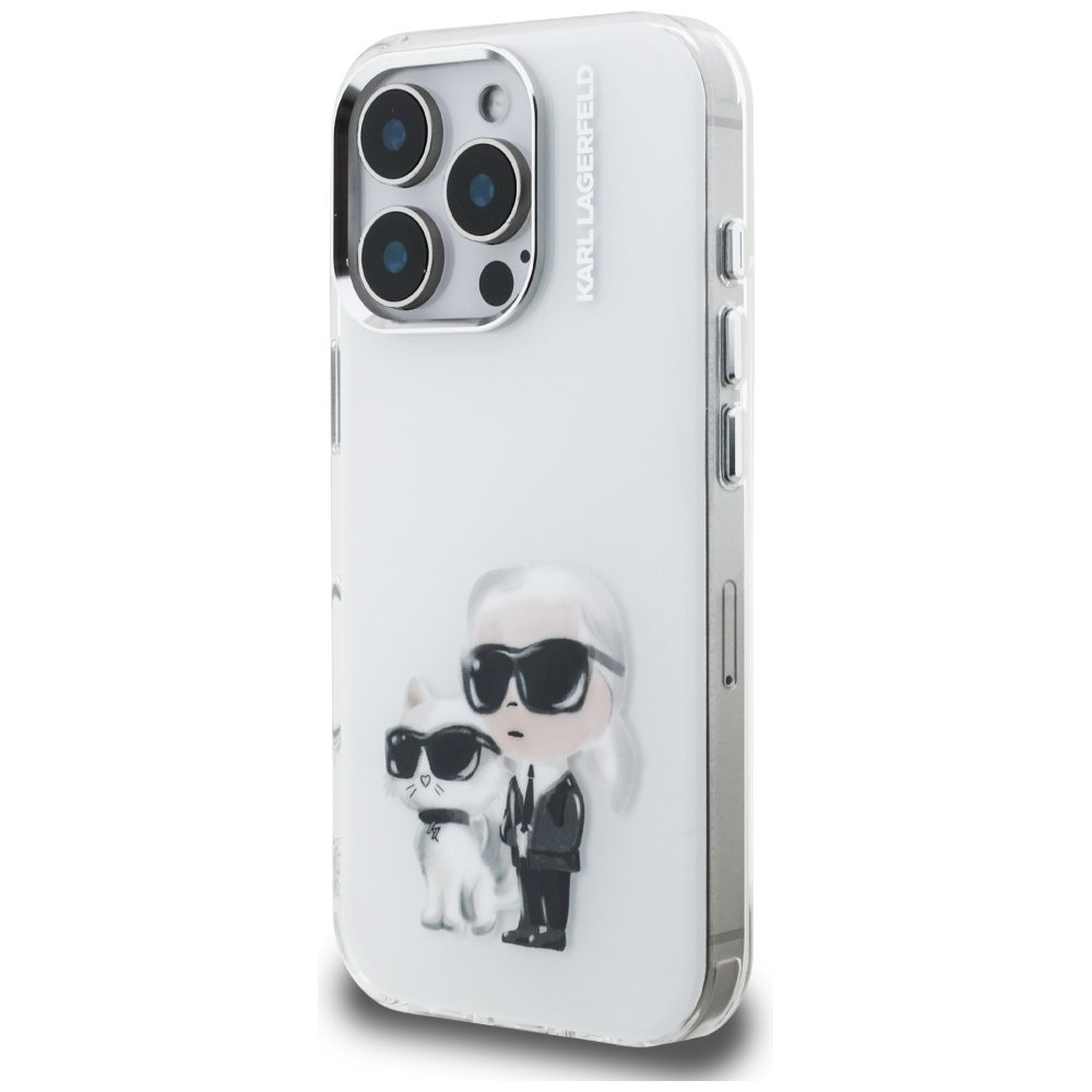 iTok webáruház - Karl Lagerfeld Karl Lagerfeld IML Aquarelle Karl & Choupette & Logo tok iPhone 16 Pro Max készülékhez (fehér) 2 Karl Lagerfeld IML Aquarelle Karl & Choupette & Logo Case for iPhone 16 Pro Max (fehér)
