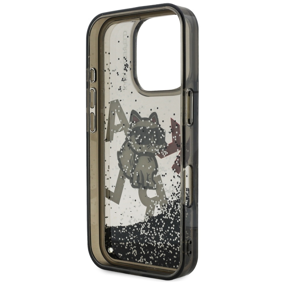 iTok webáruház - Karl Lagerfeld Karl Lagerfeld Liquid Glitter Choupette Logo tok iPhone 16 Pro Max készülékhez (fekete) 7 Karl Lagerfeld Liquid Glitter Choupette Logo Case for iPhone 16 Pro Max (fekete)