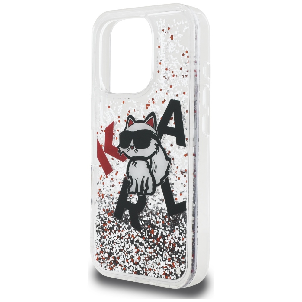 iTok webáruház - Karl Lagerfeld Karl Lagerfeld Liquid Glitter Choupette Logo tok iPhone 16 Pro Max (átlátszó) 6 Karl Lagerfeld Liquid Glitter Choupette Logo Case for iPhone 16 Pro Max (átlátszó)