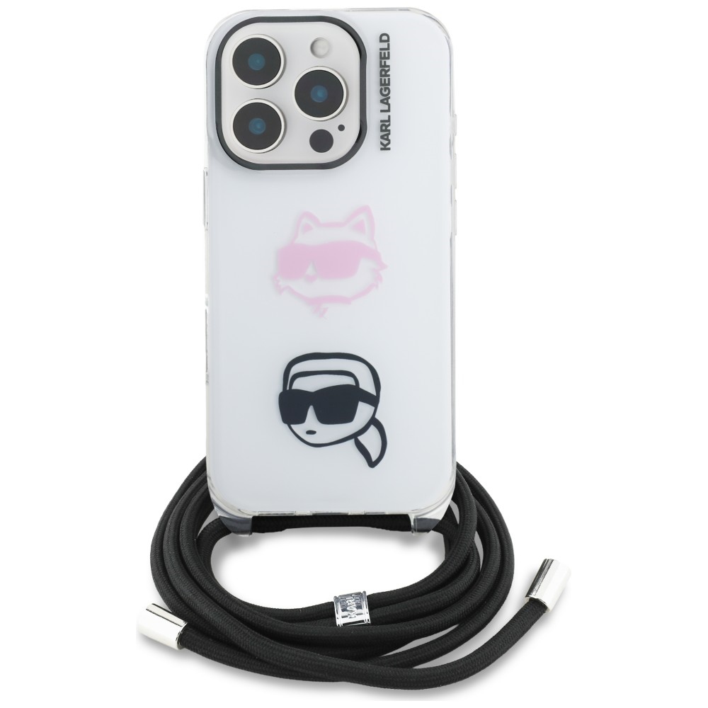 iTok webáruház - Karl Lagerfeld Karl Lagerfeld IML Crossbody Karl&Choupette Head tok iPhone 16 Pro Max készülékhez (fehér) 2 Karl Lagerfeld IML Crossbody Karl&Choupette Head Case for iPhone 16 Pro Max (fehér)