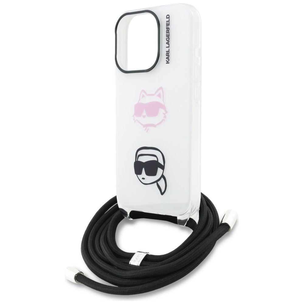 iTok webáruház - Karl Lagerfeld Karl Lagerfeld IML Crossbody Karl&Choupette Head tok iPhone 16 Pro Max készülékhez (fehér) 5 Karl Lagerfeld IML Crossbody Karl&Choupette Head Case for iPhone 16 Pro Max (fehér)