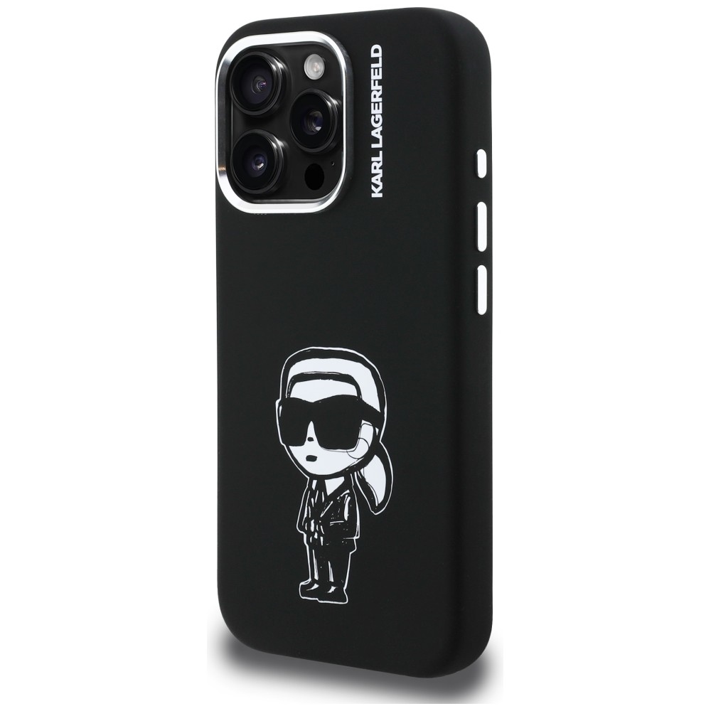 iTok webáruház - Karl Lagerfeld Karl Lagerfeld Silicone Karl Sketch MagSafe tok iPhone 16 Pro Max készülékhez (fekete) 2 Karl Lagerfeld Silicone Karl Sketch MagSafe Case for iPhone 16 Pro Max (fekete)