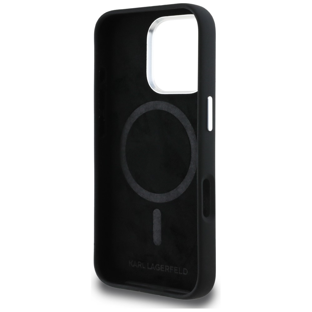 iTok webáruház - Karl Lagerfeld Karl Lagerfeld Silicone Karl Sketch MagSafe tok iPhone 16 Pro Max készülékhez (fekete) 7 Karl Lagerfeld Silicone Karl Sketch MagSafe Case for iPhone 16 Pro Max (fekete)