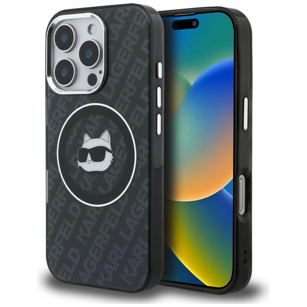 iTok webáruház - Karl Lagerfeld Karl Lagerfeld IML Choupette Head Logo MagSafe tok iPhone 16 Pro Max (fekete) 1 Karl Lagerfeld IML Choupette Head Logo MagSafe Case for iPhone 16 Pro Max (fekete)