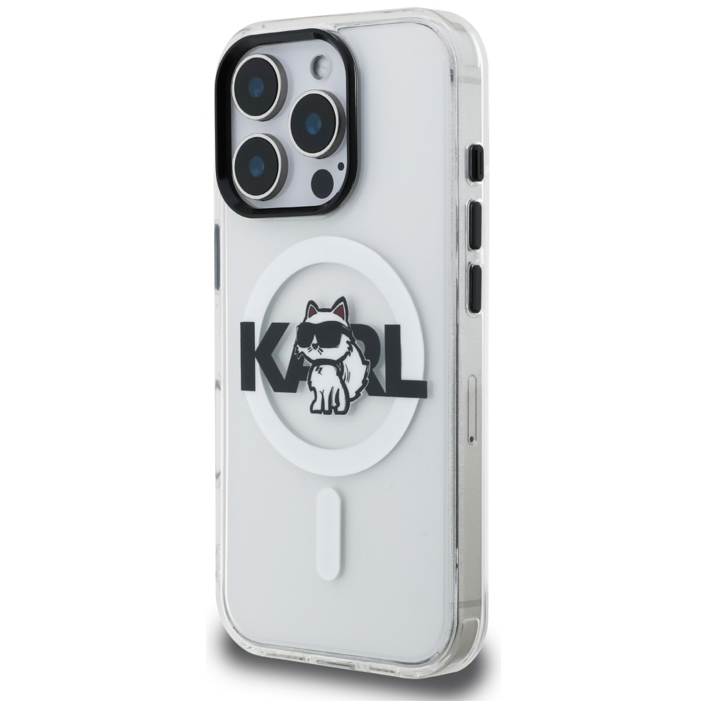 iTok webáruház - Karl Lagerfeld Karl Lagerfeld IML Choupette Sketch Logo MagSafe tok iPhone 16 Pro Max készülékhez (átlátszó) 2 Karl Lagerfeld IML Choupette Sketch Logo MagSafe Case for iPhone 16 Pro Max (átlátszó)