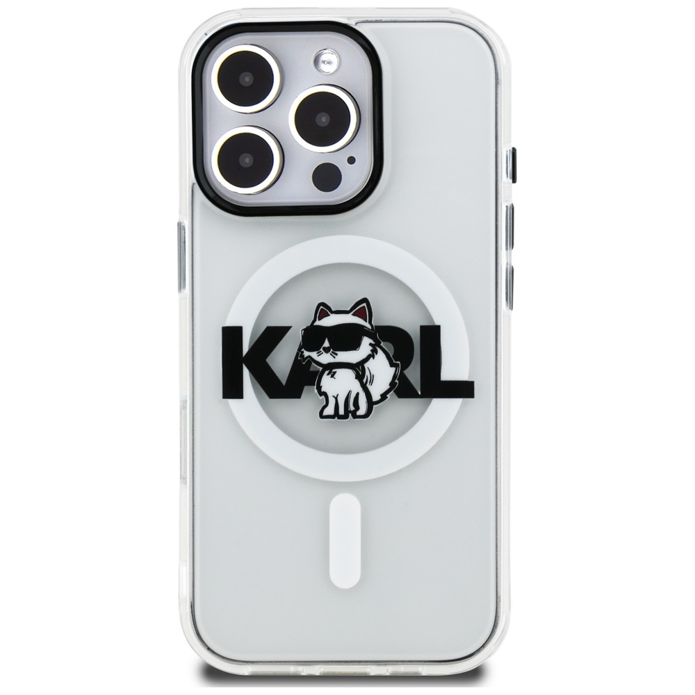 iTok webáruház - Karl Lagerfeld Karl Lagerfeld IML Choupette Sketch Logo MagSafe tok iPhone 16 Pro Max készülékhez (átlátszó) 3 Karl Lagerfeld IML Choupette Sketch Logo MagSafe Case for iPhone 16 Pro Max (átlátszó)