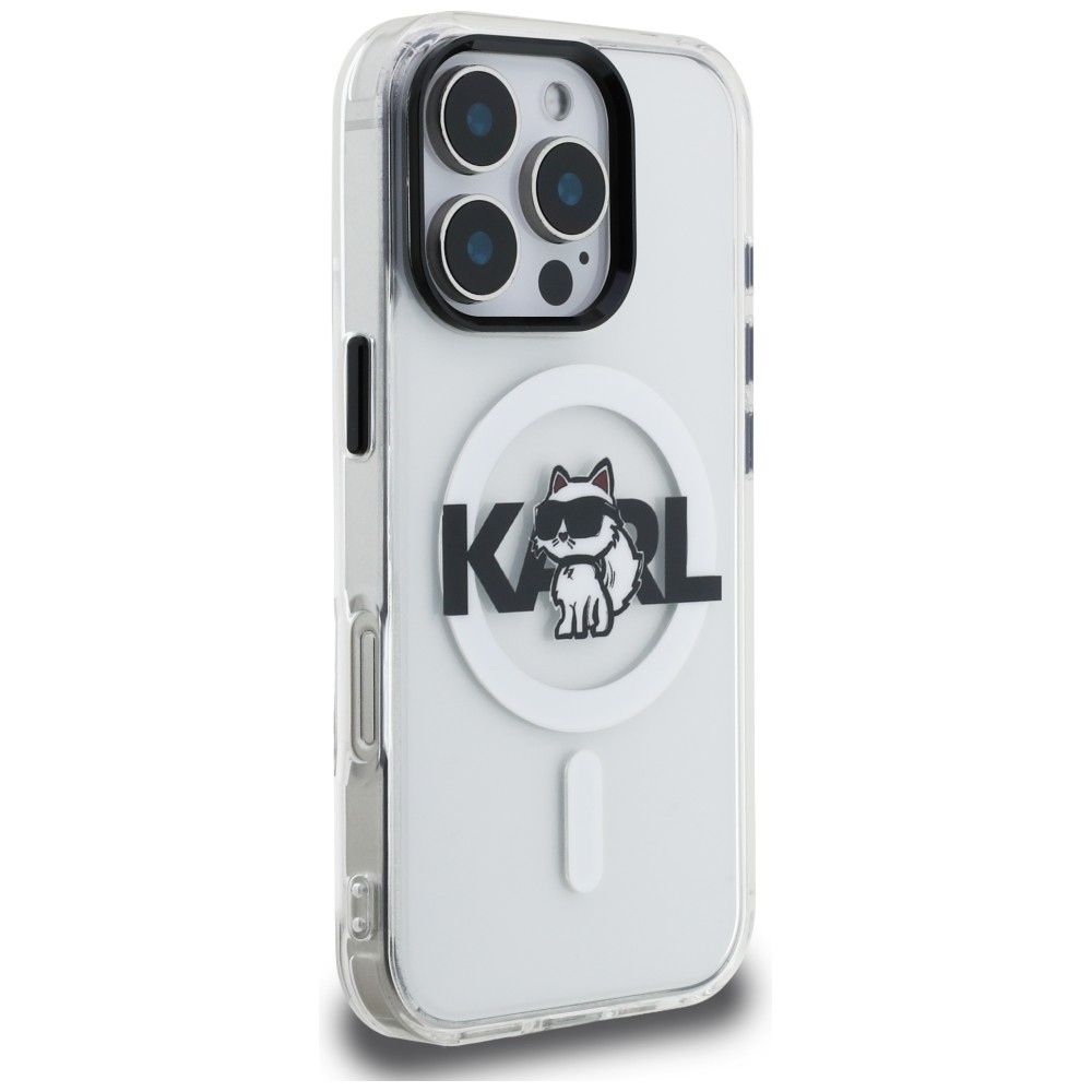 iTok webáruház - Karl Lagerfeld Karl Lagerfeld IML Choupette Sketch Logo MagSafe tok iPhone 16 Pro Max készülékhez (átlátszó) 4 Karl Lagerfeld IML Choupette Sketch Logo MagSafe Case for iPhone 16 Pro Max (átlátszó)