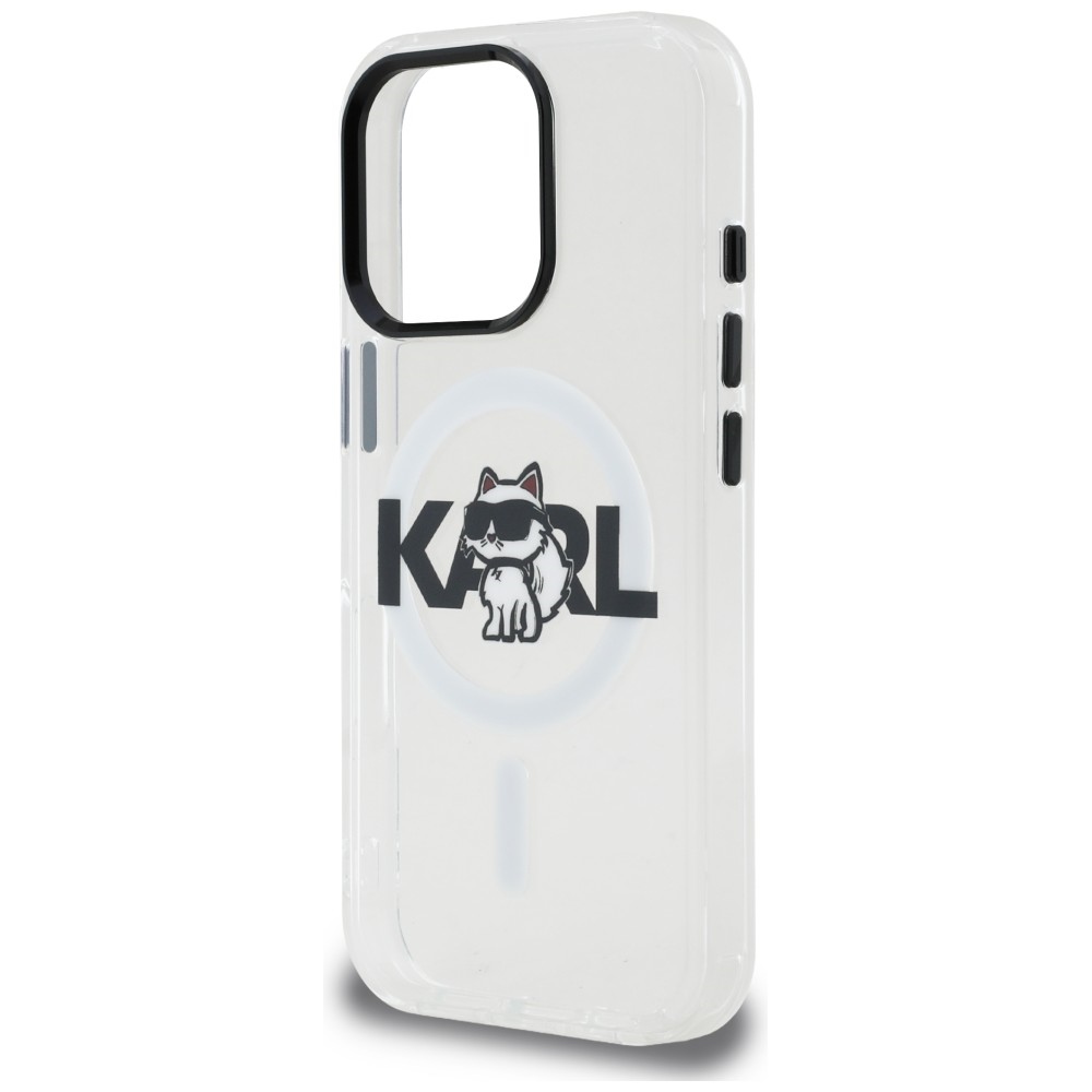 iTok webáruház - Karl Lagerfeld Karl Lagerfeld IML Choupette Sketch Logo MagSafe tok iPhone 16 Pro Max készülékhez (átlátszó) 6 Karl Lagerfeld IML Choupette Sketch Logo MagSafe Case for iPhone 16 Pro Max (átlátszó)
