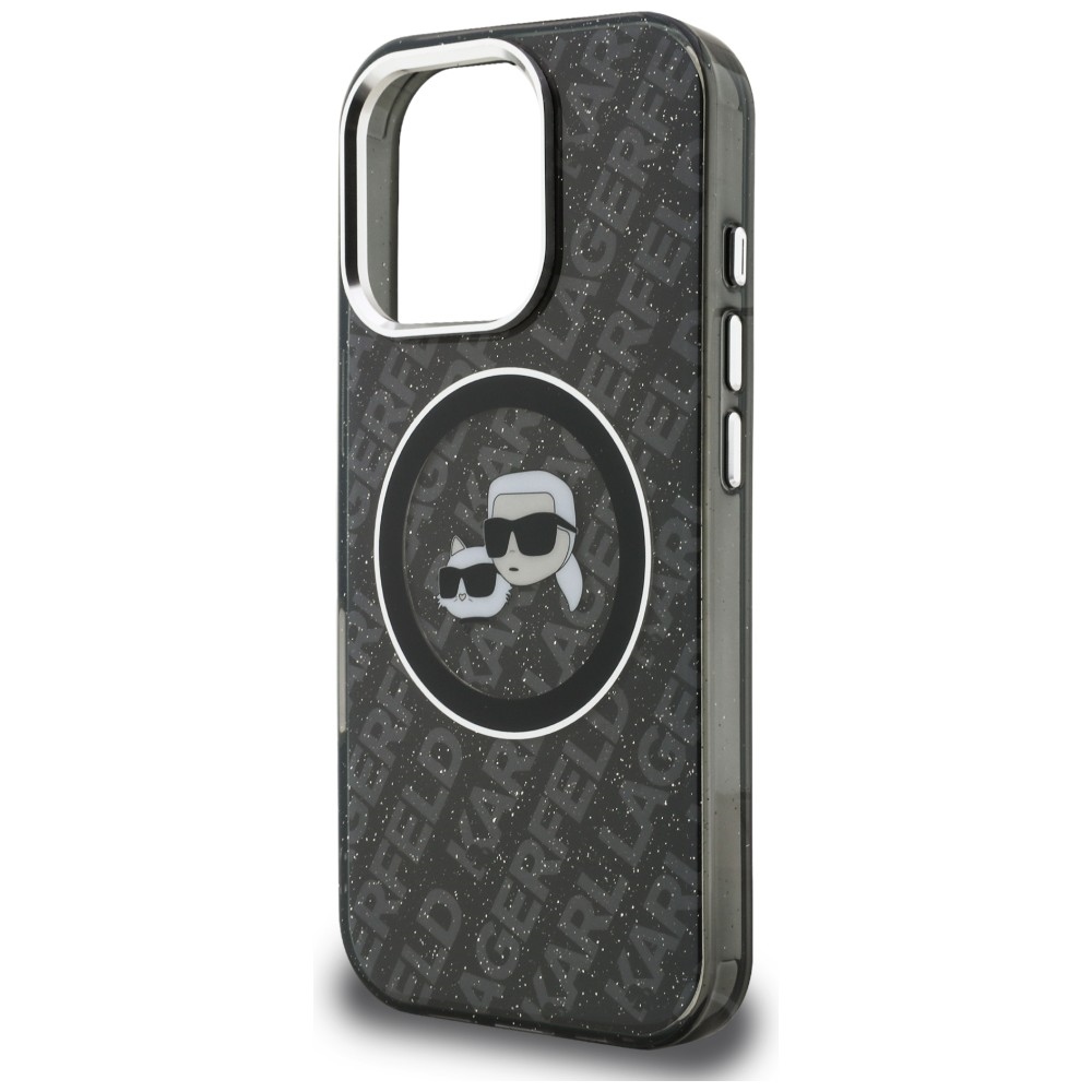 iTok webáruház - Karl Lagerfeld Karl Lagerfeld IML Glitter Karl & Choupette Heads Logo MagSafe tok iPhone 16 Pro Max (fekete) 6 Karl Lagerfeld IML Glitter Karl & Choupette Heads Logo MagSafe Case for iPhone 16 Pro Max (fekete)