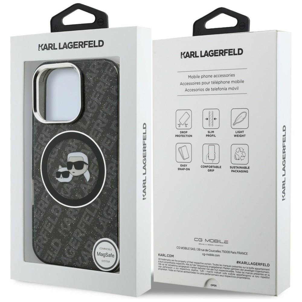 iTok webáruház - Karl Lagerfeld Karl Lagerfeld IML Glitter Karl & Choupette Heads Logo MagSafe tok iPhone 16 Pro Max (fekete) 8 Karl Lagerfeld IML Glitter Karl & Choupette Heads Logo MagSafe Case for iPhone 16 Pro Max (fekete)