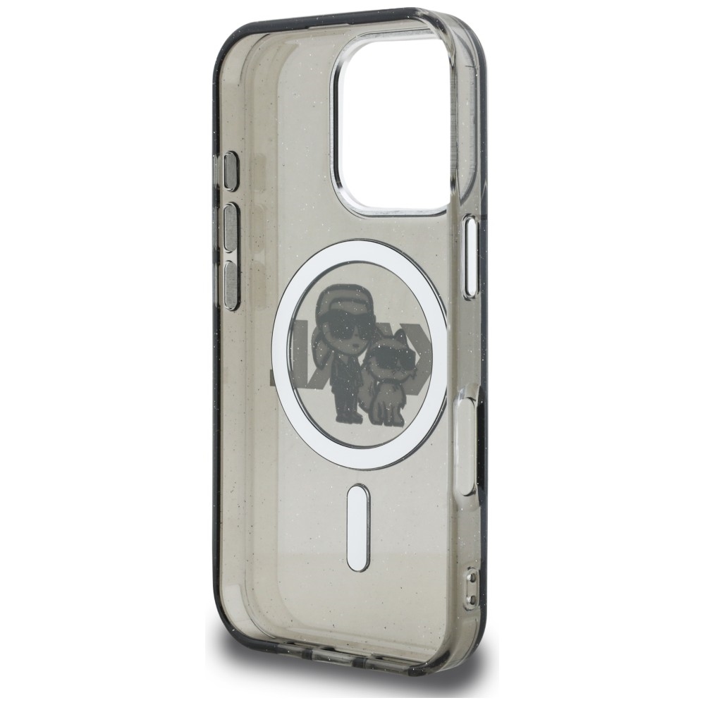 iTok webáruház - Karl Lagerfeld Karl Lagerfeld IML Glitter Karl & Choupette Sketch Logo MagSafe tok iPhone 16 Pro Max (fekete) 7 Karl Lagerfeld IML Glitter Karl & Choupette Sketch Logo MagSafe Case for iPhone 16 Pro Max (fekete)