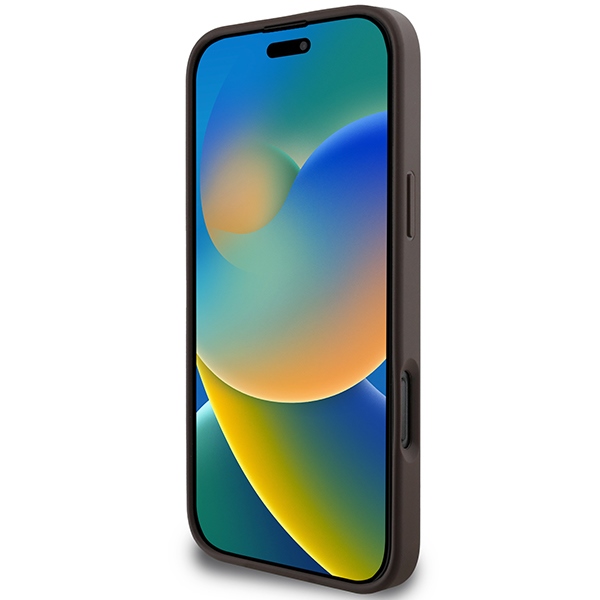 iTok webáruház - Guess Guess 4G Printed Stripes MagSafe tok iPhone 16 Pro Max készülékhez (barna) 5 Guess 4G Printed Stripes MagSafe Case for iPhone 16 Pro Max (barna)