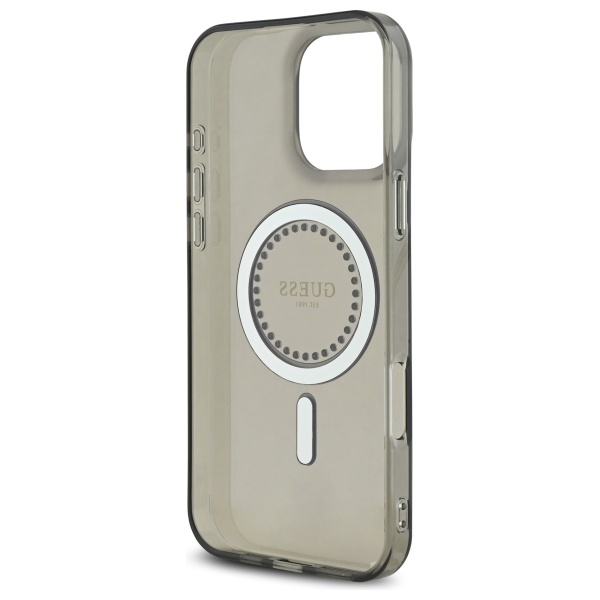 iTok webáruház - Guess Guess IML Rhinestones MagSafe tok iPhone 16 Pro Max készülékhez (fekete) 7 Guess IML Rhinestones MagSafe Case for iPhone 16 Pro Max (fekete)