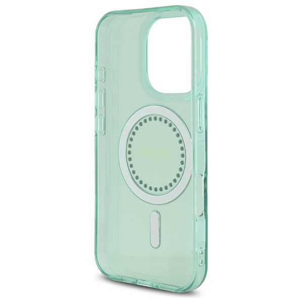 iTok webáruház - Guess Guess IML Rhinestones MagSafe tok iPhone 16 Pro Max készülékhez (zöld) 7 Guess IML Rhinestones MagSafe iPhone 16 Pro Max Case (zöld)